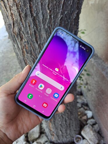 арзан баада телефон: Samsung Galaxy S10e, Колдонулган, 128 ГБ, түсү - Күмүш, 1 SIM