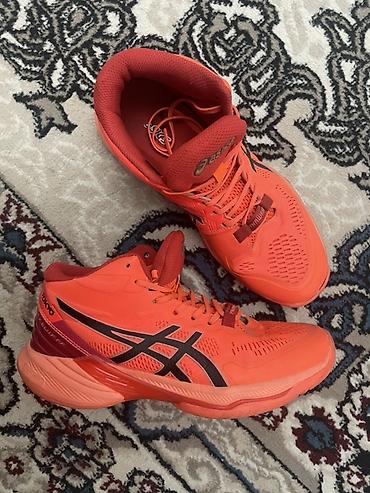 Мужские кроссовки, 41, Asics, Новый, цвет - Красный, Платная доставка