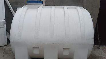 seyf qapi: Ağ rəngli horizontal plastik su çəni - Material: qalın divarlı — 3