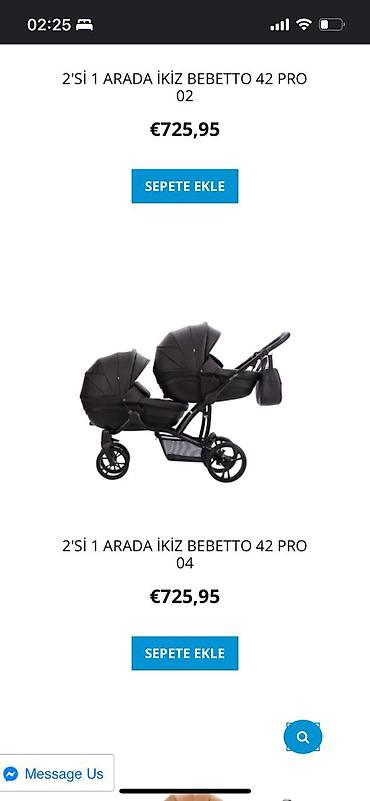 Uşaq arabaları: Məhsul: 2-si 1 arada əkiz uşaq arabası – Bebetto 42 Pro Əsas — 1