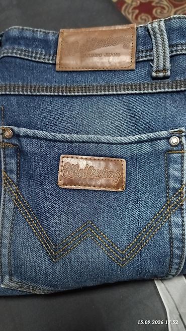 atom total: Мужские утепленные джинсы Weilondeng Classic Jeans 34 размер - — 3