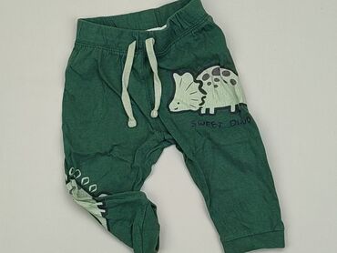 zielone legginsy 110: Spodnie dresowe, So cute, 6-9 m, stan - Zadowalający