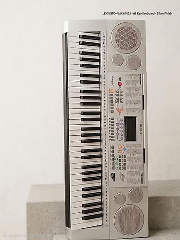 Lexington MK-61823 – 61 klavişli elektron sintezator (gümüş rəng)