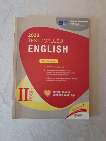 Testlər: İngilis dili Testlər 11-ci sinif, DİM, 2-ci hissə, 2023 il