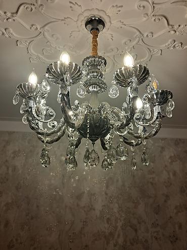 Çılçıraq, 8 lampa, Şüşə