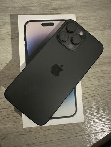 iphone 14 рассрочка: IPhone 14 Pro Max, Колдонулган, 128 ГБ, Кара, Коргоочу айнек, Каптама, Куту, 94 %