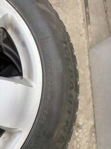 Диски: Колеса в сборе 215 / 60 / R 16, Зима, Б/у, Комплект, Легковые, Литые, отверстий - 5 — 5