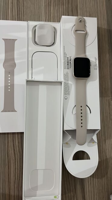 apple watch 6 baku qiymeti: Apple watch 9se 45mm yenidir 2aydir alinib herseyi ustunde adapeter