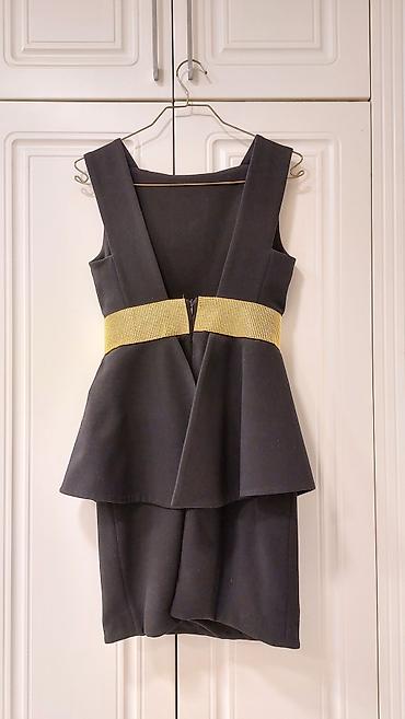 Şəxsi əşyalar: Qara rəngli şık baha qiymete alınmış kokteyl/libas - Model: peplum — 1