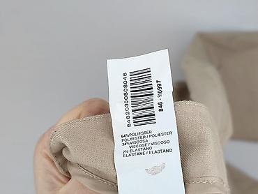beżowy: Spodnie materiałowe damskie, rozmiar XL — 4