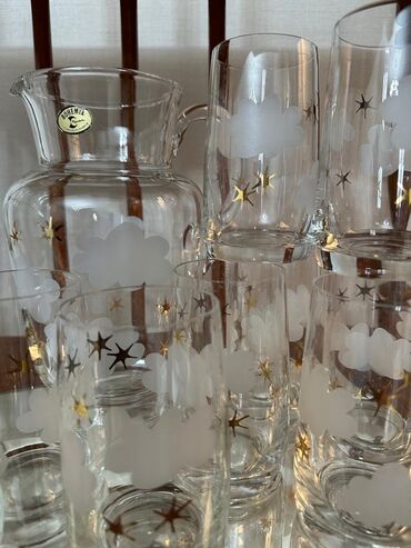 кувшин: Чешские наборы "Облака" Богемия: Кувшины со стаканами
