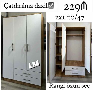 mətbəx divanlari: Qarderob, paltar dolabı, Yeni, 3 qapılı, Açılan, Düz dolab, Azərbaycan