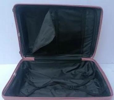 Putni koferi i torbe: Tvrdi kofer na točkiće – ružičasta boja - Materijal: tvrda — 11