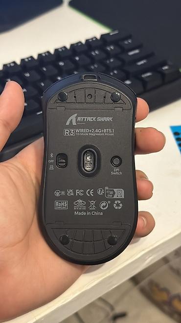 rtx 4090 ti: Attack Shark R3 Tri-Mode Magnesium Mouse – ultra yüngül, qəfəs tipli — 2