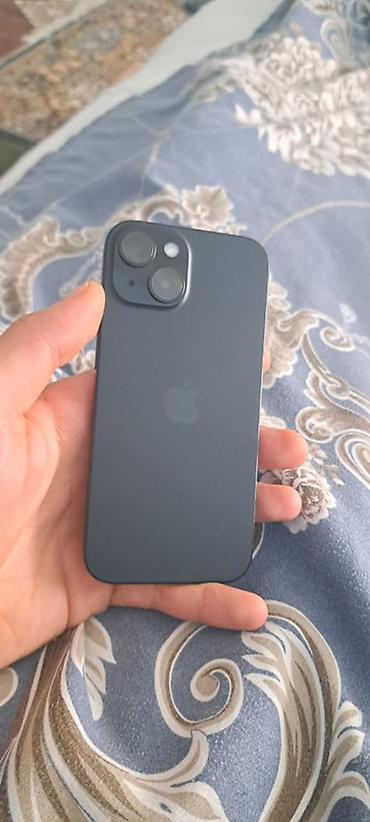 apple mini 5: IPhone 15, 128 GB, Black Titanium, Barmaq izi, Face ID, Zəmanət — 4