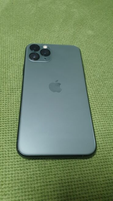 айфон 11 по: IPhone 11 Pro, Б/у, 64 ГБ, Зеленый, Коробка, 88 %