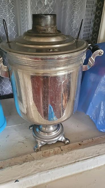 Klassik kömür/sobaya qoyulan 10 litr samovar - Material: metal lalafo.az -da Klassik kömür/sobaya qoyulan 10 litr samovar - Material: metal