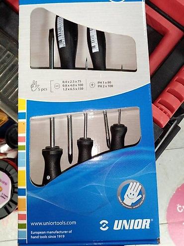 Hand Tools: UNIOR SET SRAFCIGERA I KRSTAKA NOVO AKCIJA | Cene nisu fiksne — 1