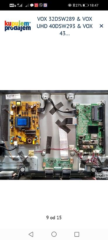 Aksesoari za TV i video: VOX LED televizori – delovi i ploče Dostupni delovi i oznake sa — 9