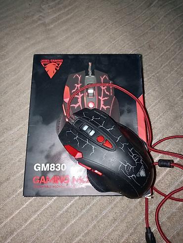 komputer korpusu: JEDEL-Gaming GM830 oyun siçanı - Rəng: qara-qırmızı, çatlayan naxış — 1