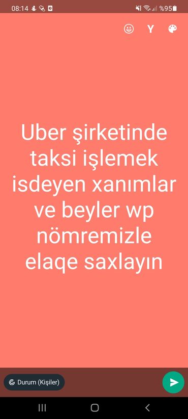 uber ise qebul v Azərbaycan | Taksi sürücüləri: Uber şirketinde taksi fealiyyeti görmrk.isdeyen xanım ve kişiler elaqe