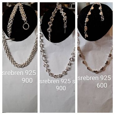 Setovi nakita: Bulgari, Set: Narukvica, Ogrlica, Materijal: Srebro — 7