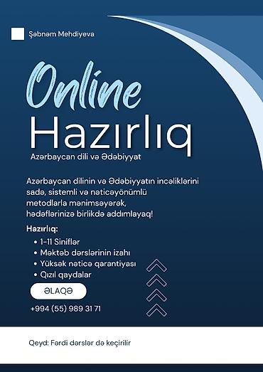 avtokar kursu: Repetitor, Ədəbiyyat, Azərbaycan dili, Abituriyent hazırlığı — 1