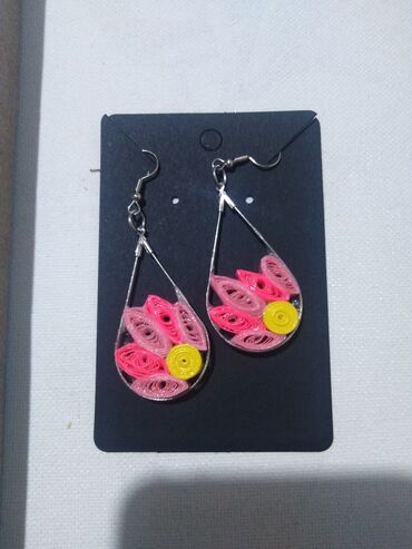 Minđuše: Pirsing, Handmade, Materijal: Epoksi smola — 21
