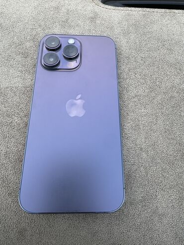 Apple iPhone: IPhone 14 Pro Max, Б/у, 256 ГБ, Deep Purple, Кабель, 92 %