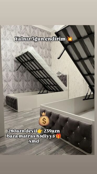 hava dosekleri: Yeni, Təknəfərlik çarpayı, Bazalı, Matras ilə