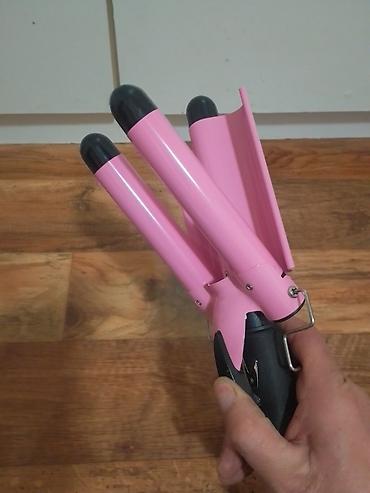 Figaro za kosu: Figaro-Trostruki uvijac za talasastu kosu je potpuno ispravan, u — 6