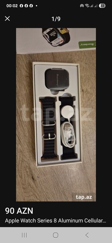 Smart saatlar: Smart saat, Sensor ekran, rəng - Qara — 9