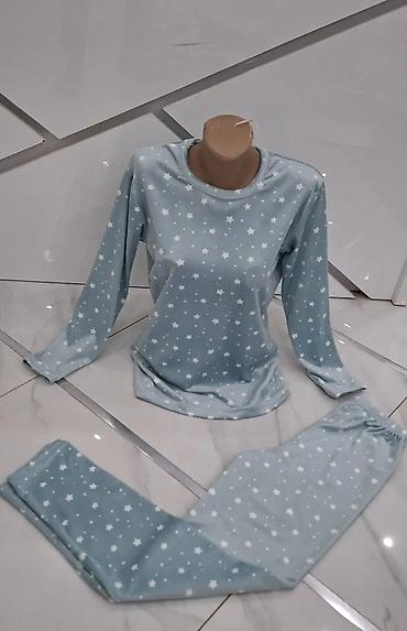 Pidžame: Ženske svetleće pidžame – komplet majica dugih rukava i donji deo — 8