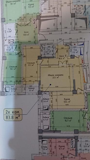 gala group: 2 комнаты, 83 м², Технопарк Элитка, 13 этаж, ПСО (под самоотделку) — 4