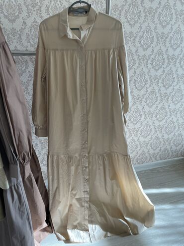babyfox шоколад цена: Платье (Рубашка) с карманами Ткань хлопок Цвета: Коричневый