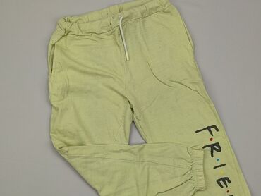 spodnie dresowe zielone: Sweatpants, SinSay, 10 years, 140, condition - Good