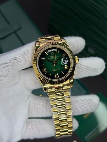 gun eynəyi: Yeni, Qol saatı, Rolex, rəng - Yaşıl — 2