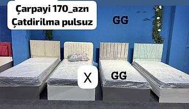 Ev üçün mebel: Tək nəfərlik çarpayılar – müxtəlif başlıq dizaynları və rənglər - — 1
