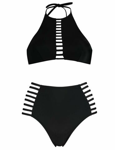 lisca jednodelni kupaći kostimi: XL (EU 42), Lycra, Single-colored, color - Black