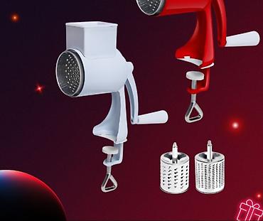 qoz: Əl ilə fırladılan çoxfunksiyalı rəndə/dilimləyici - Masaüstünə vintli — 1