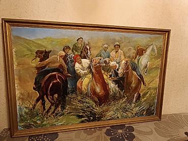 мольберт бу: Продаю картину масляная краска или меняю на машину размер 1.40/ 0.90 — 4