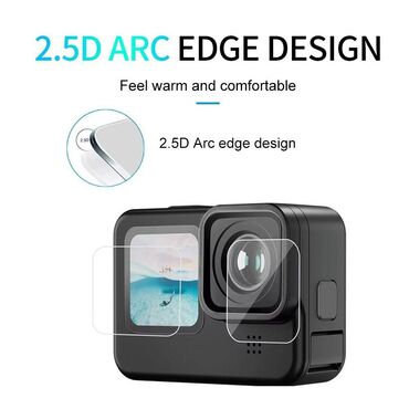 Videokameralar: GoPro 12, 11 10, 9 Ekran qoruyucusu — 2