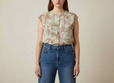 bluzki boho plus size: Жіноча блуза, розмір 3XL
