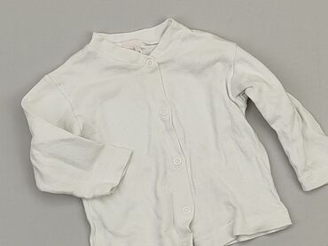 azurowa biała bluzka: Bluzka, 6-9 m, stan - Zadowalający