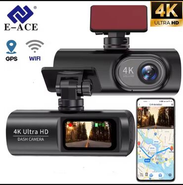 Auto oprema: E-ACE Auto Kamera UHD 4K WIFI GPS Karakteristike i specifikacije ➤ — 2
