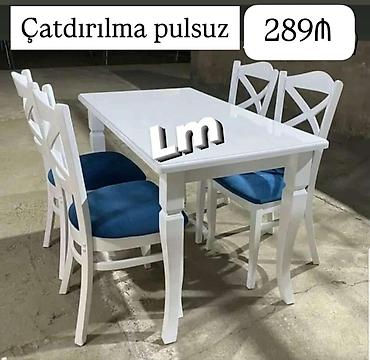 yeni stol: Mətbəx üçün, Yeni, 4 stul — 1