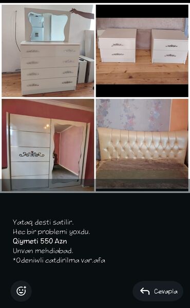 Dolablar: Yataq desti satilir. Hec bir problemi yoxdu. *Qiymeti 550 Azn* Unvan lalafo.az -da Dolablar: Yataq desti satilir. Hec bir problemi yoxdu. *Qiymeti 550 Azn* Unvan