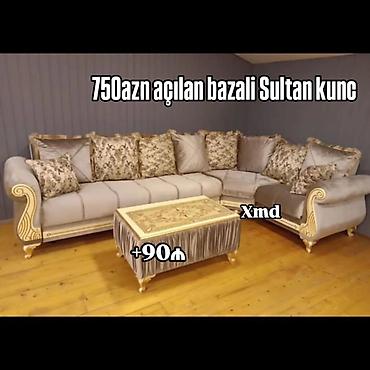 qubka: Künc divan, Qonaq otağı üçün, Bazalı, Açılan — 2