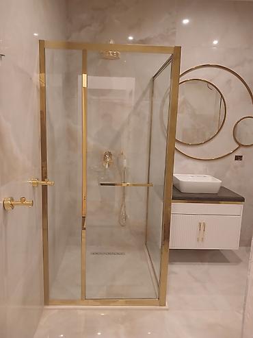 Duş kabinaları, arakəsmələr: Yeni Arakəsmə, Künc üçün, Pulsuz çatdırılma — 13