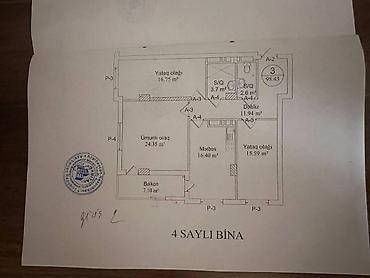 orbita mtk: 3 otaqlı, Yeni tikili, m. Qara Qarayev, 100 kv. m — 1